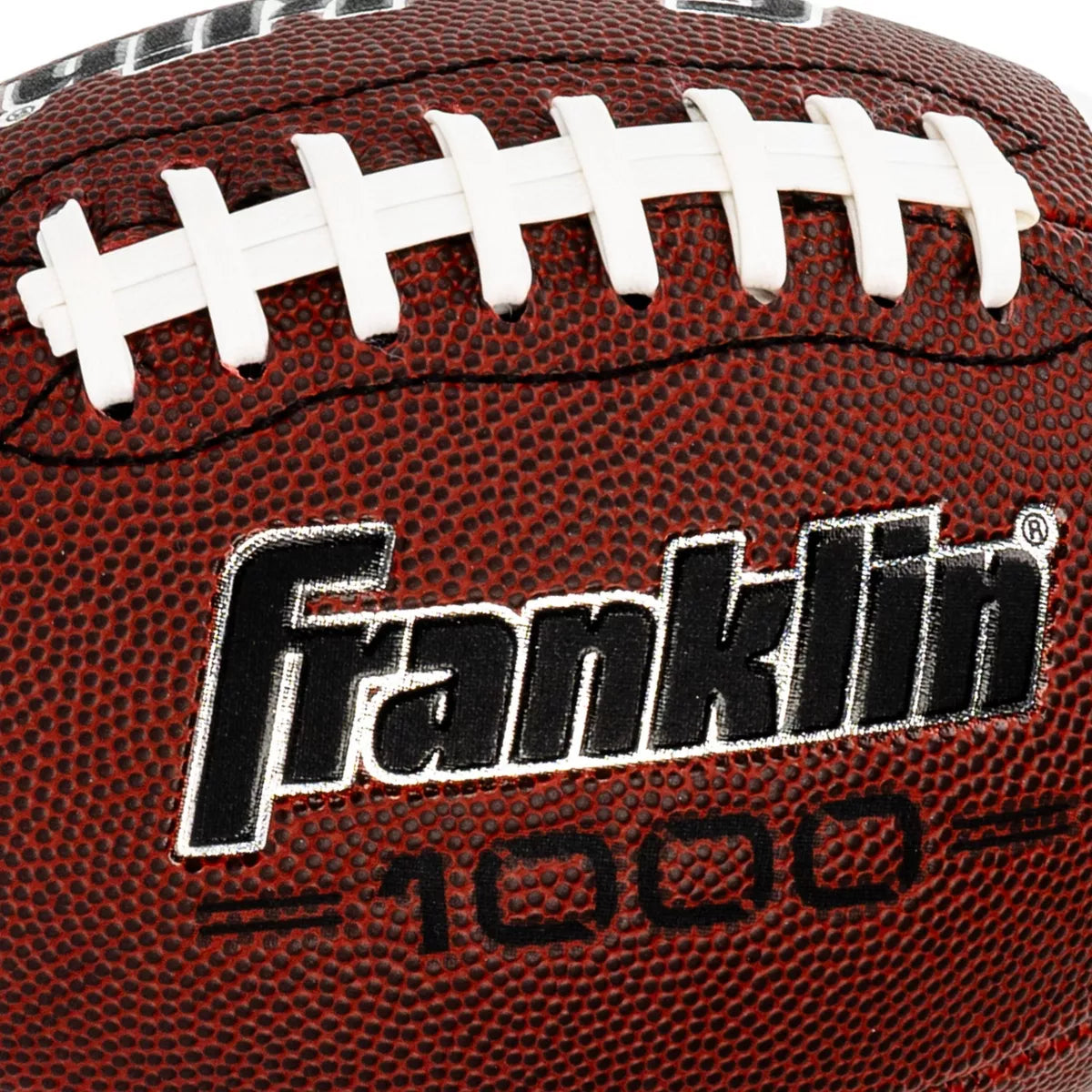 Franklin Sports 1000 Series Grip Rite Peewee Football - Brown: Size 6, Butyl Bladder,