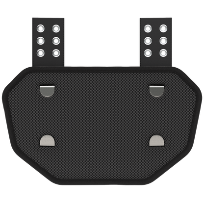 Phenom Elite Football Back Plate - Gold Rush Black