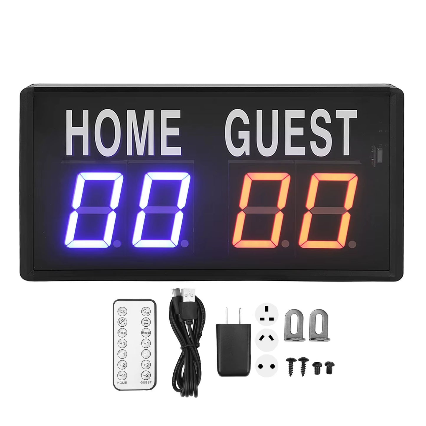 Electronic Scoreboard Remote Control 100‑240V Digital Tabletop Scoreboard for Basketball Volleyball Football