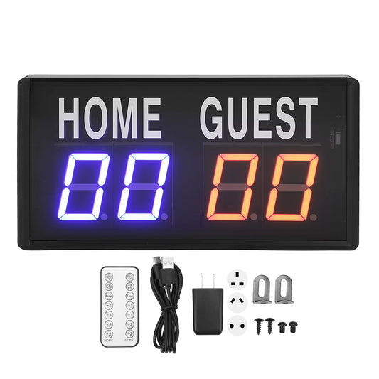 Electronic Scoreboard Remote Control 100‑240V Digital Tabletop Scoreboard for Basketball Volleyball Football