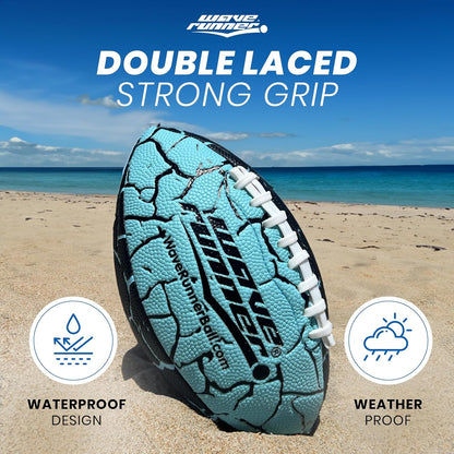 Grip It Waterproof Junior Size Football, 9.25 Size, Durable & Double Laced, Perfect for Beach Accessories, Kids Games, Pool Toys, Outdoor Games, All-Weather Indoor & Outdoor Play
