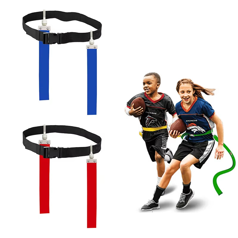 1Pc Adjustable Soccer Rugby Flag Tag Waist Strap Football Waist Flag American Style Football Match Training Belt