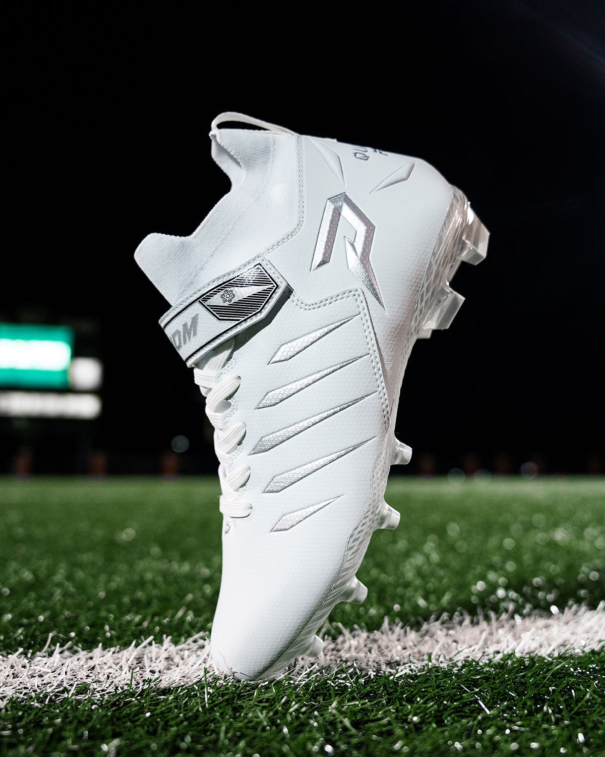 Quantum Force Mid Skill Football Cleats - Team Colors - White or Black