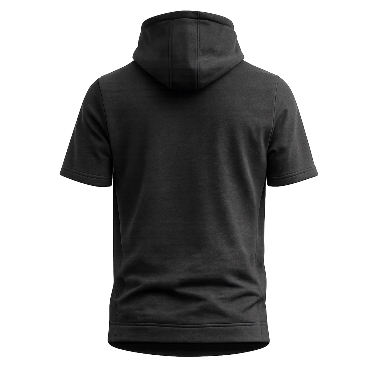 Nano Fleece Short Sleeve Performance Hoodie – Heather Black | Youth & Adult