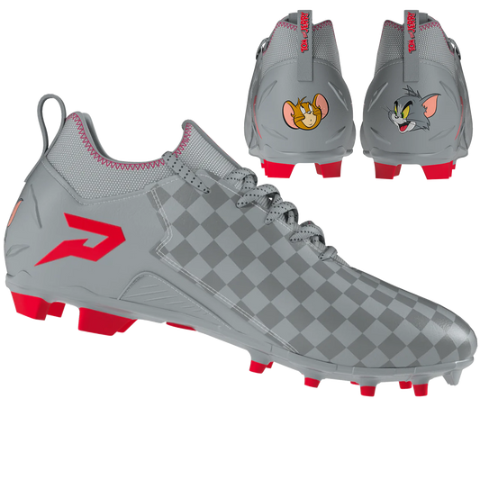 Tom and Jerry "Cheddar Chase" Football Cleats - Quantum Speed by Phenom Elite
