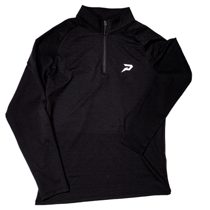 Quantum Lite Performance Quarter Zip Pullover - Black