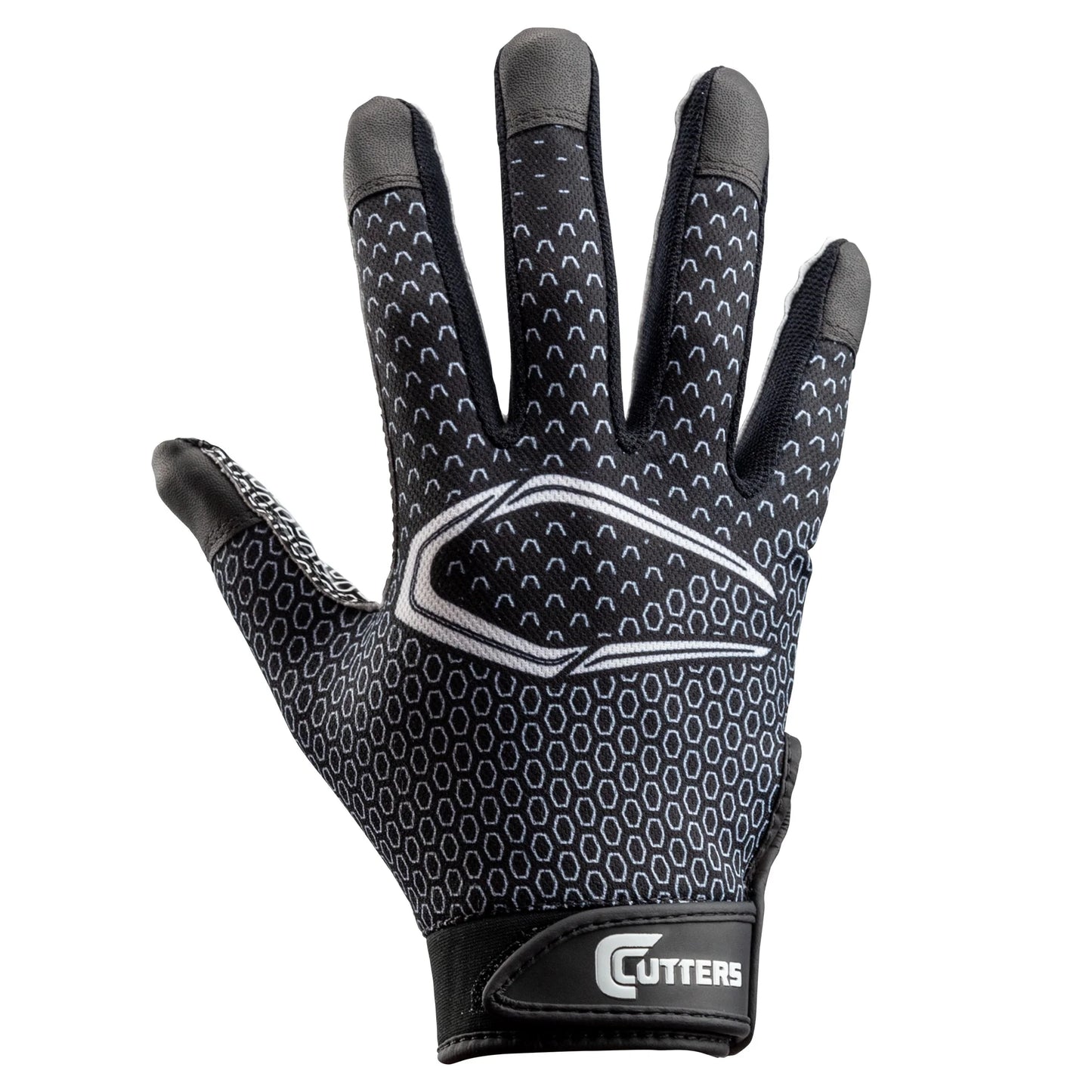 | Game Day Football Receiver Gloves with Silicone Grip | Child | Small/Medium | Black