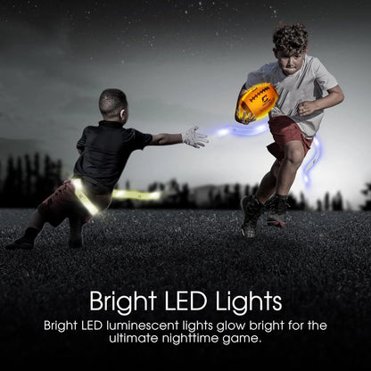 Football, LED Light up Football, Official Size Football, Great for Night Time Games, Perfect for Football Games and Flag Football, Kids Football, Great Gift