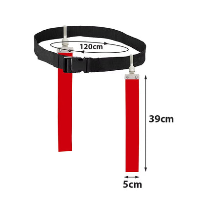 1Pc Adjustable Soccer Rugby Flag Tag Waist Strap Football Waist Flag American Style Football Match Training Belt